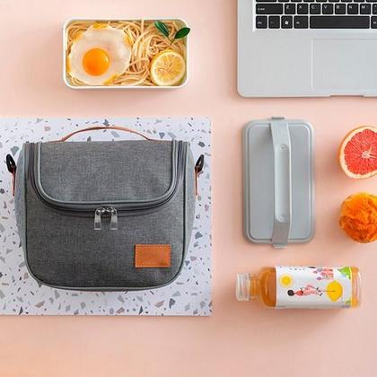 Imagem de Bolsa Feminina Transversal Térmica Marmiteira Espaçosa Resistente Lancheira Alta Qualidade Linha Premium Original Luxo