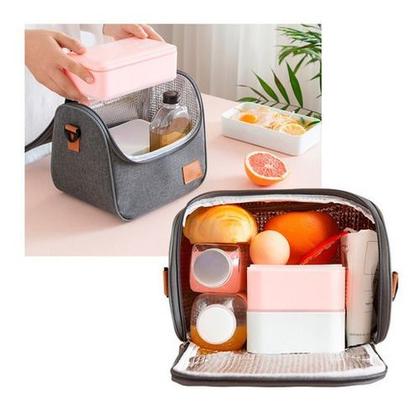 Imagem de Bolsa Feminina Transversal Térmica Marmiteira Espaçosa Resistente Lancheira Alta Qualidade Linha Premium Original Luxo