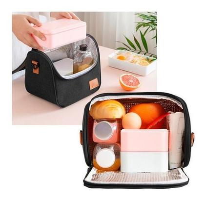 Imagem de Bolsa Feminina Transversal Térmica Marmiteira Espaçosa Resistente Lancheira Alta Qualidade Linha Premium Original Luxo
