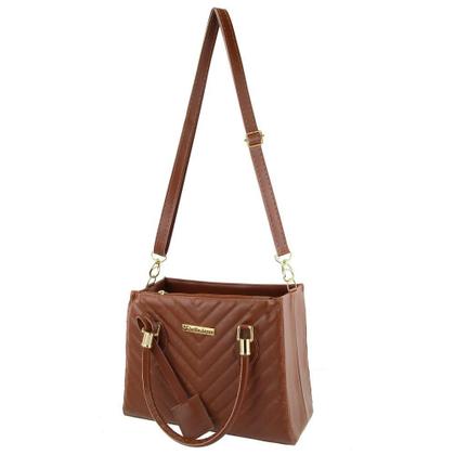 Imagem de Bolsa Feminina Transversal Tote Moda Casual + Carteira Kit