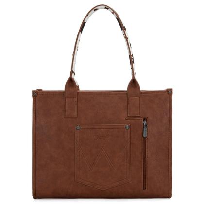 Imagem de Bolsa feminina vintage com estampa de vaca Montana West Wrangler