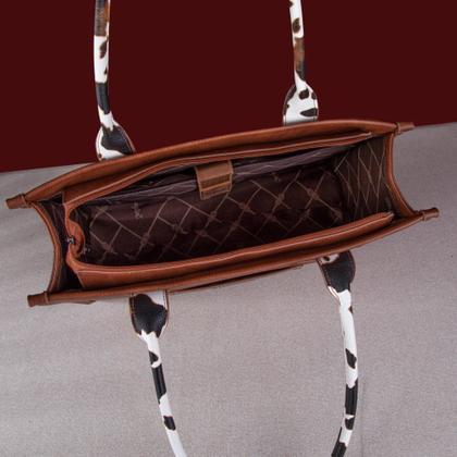 Imagem de Bolsa feminina vintage com estampa de vaca Montana West Wrangler