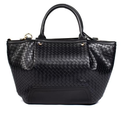 Imagem de Bolsa Feminina WJ Satchel Tote Grande Tressê Preto