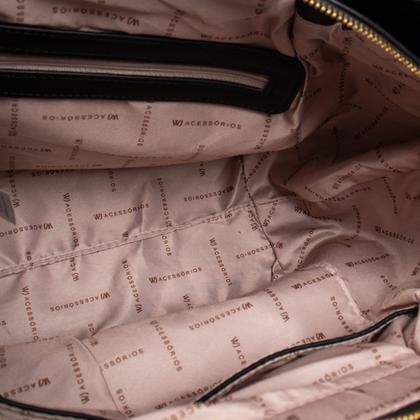 Imagem de Bolsa Feminina WJ Satchel Tote Grande Tressê Preto