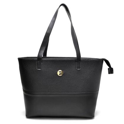 Imagem de Bolsa Feminina Zíper Dia a Dia + Bolsa Alça Transversal Leve