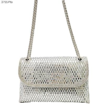 Imagem de Bolsa Festa Clutch Social com Brilho / Noite / Casamento / Balada Alça de Corrente 3755