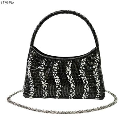 Imagem de Bolsa Festa Clutch Social com Brilho / Noite / Casamento / Balada Alça de Mão e Corrente 3170