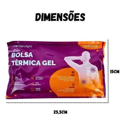 Imagem de Bolsa Gel Térmica Compressa Dores Cólicas 400G Quente E Frio