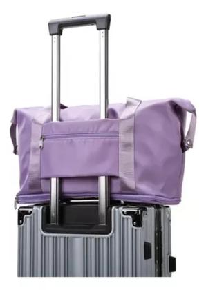Imagem de Bolsa Grande  Impermeável Viagem Academia Multifuncional Cor lilas