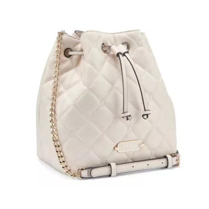Imagem de Bolsa Guess Quincey Bucket Off White