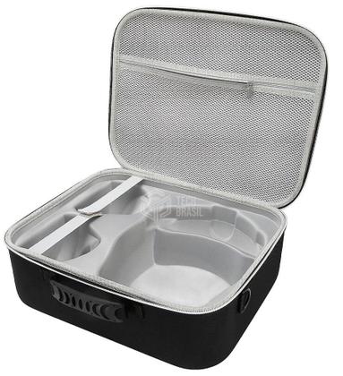 Imagem de Bolsa Hard Case Estojo De Viagem e Proteção Para PlayStation VR2 PSVR2 Protetor Para Lentes Tira Elástica Preta