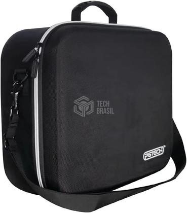 Imagem de Bolsa Hard Case Estojo De Viagem e Proteção Para PlayStation VR2 PSVR2 Protetor Para Lentes Tira Elástica Preta