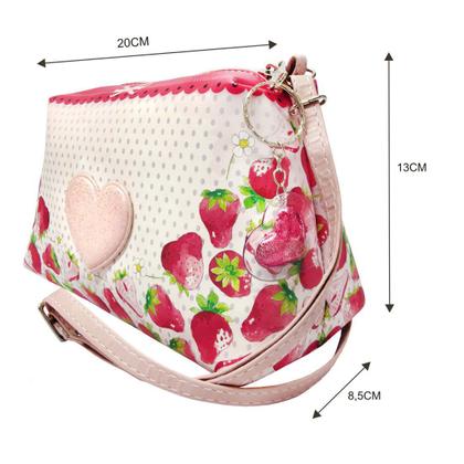 Imagem de Bolsa Infantil Feminina Moranguinhos com Coração Magicc Bolsas MI-087