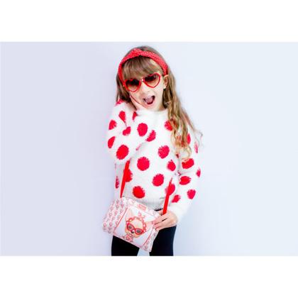 Imagem de Bolsa Infantil Menina Cachorrinha Vermelha com Óculos Magicc Bolsas MI-064