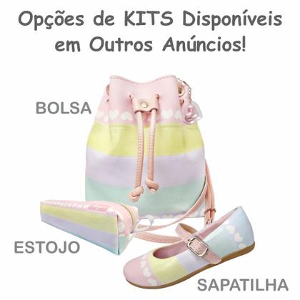 Imagem de Bolsa Infantil Menina Colorida Corações Magicc Bolsas MI-085