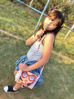 Imagem de Bolsa Infantil Menina Com Óculos 3D Vermelho Magicc Bolsas MI-218