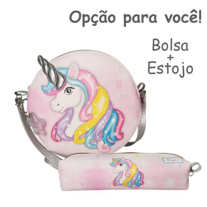 Imagem de Bolsa Infantil Menina Unicórnio Rosa Magicc Bolsas MI-216