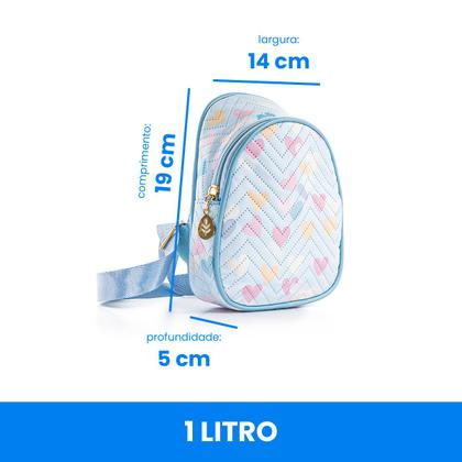 Imagem de Bolsa Infantil Shoulder Bag Transversal Coração Resistente