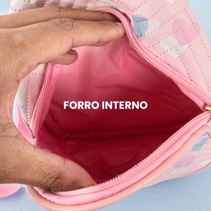 Imagem de Bolsa Infantil Shoulder Bag Transversal Coração Resistente