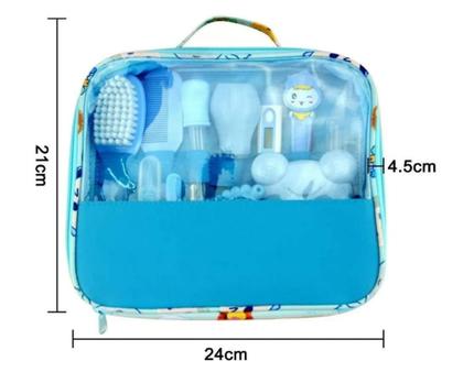 Imagem de Bolsa Kit Recém Nascido 13 em 1 Higiene Peças Cuidados de Saúde - Cor Azul