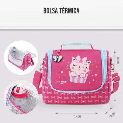 Imagem de Bolsa Lancheira Necessaire Térmica Lanches Infantil Criança Menino Menina Escola Creche Passeio