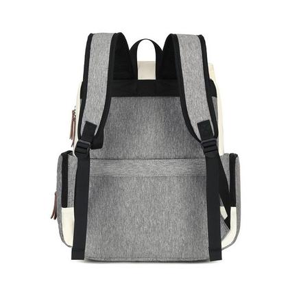 Imagem de Bolsa land luxury cor bege com cinza com trocador