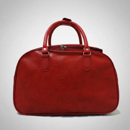 Imagem de Bolsa Mala De Mão Mediana Para Viagem Passeio Couro Sintética