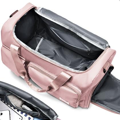 Imagem de Bolsa Mala de Viagem Feminina Funcional com Alça Transversal