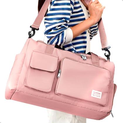 Imagem de Bolsa Mala de Viagem Feminina Funcional com Alça Transversal