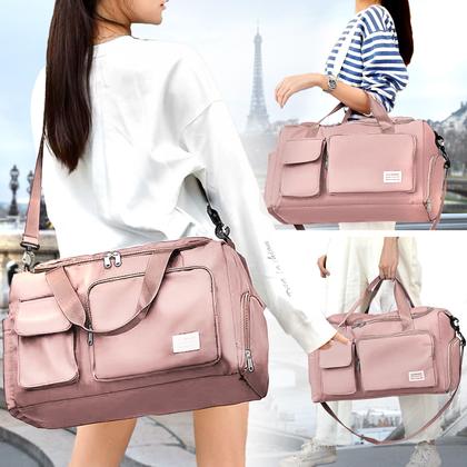 Imagem de Bolsa Mala de Viagem Feminina Funcional com Alça Transversal