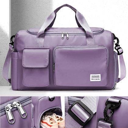 Imagem de Bolsa Mala de Viagem Feminina Funcional com Alça Transversal