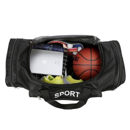 Imagem de Bolsa mala mao esportiva mochila sacola treino academia viagem masculina feminina azul