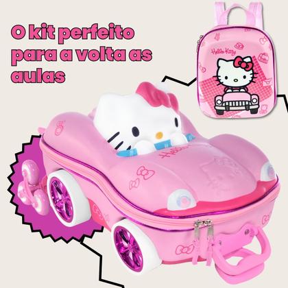 Imagem de Bolsa Mala Mochila e Lancheira com 3 Rodinhas e Relevo 3D 