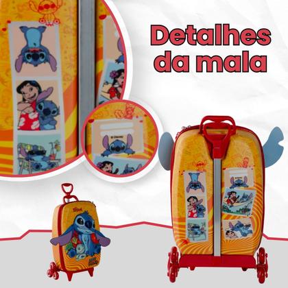 Imagem de Bolsa Mala Mochila e Lancheira com 3 Rodinhas e Relevo 3D 