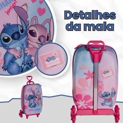 Imagem de Bolsa Mala Mochila e Lancheira com 3 Rodinhas e Relevo 3D 