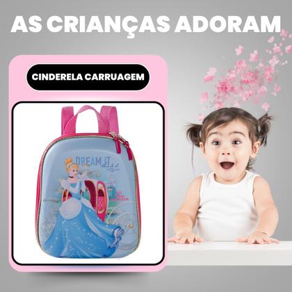 Imagem de Bolsa Mala Mochila e Lancheira com 3 Rodinhas e Relevo 3D 