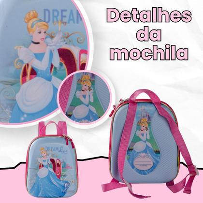 Imagem de Bolsa Mala Mochila e Lancheira com 3 Rodinhas e Relevo 3D 
