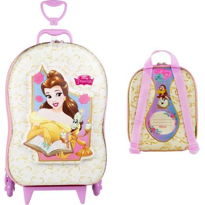 Imagem de Bolsa Mala Mochila e Lancheira com 3 Rodinhas e Relevo 3D 