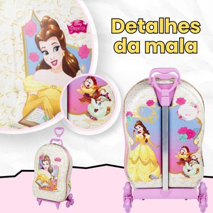 Imagem de Bolsa Mala Mochila e Lancheira com 3 Rodinhas e Relevo 3D 