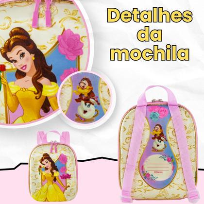 Imagem de Bolsa Mala Mochila e Lancheira com 3 Rodinhas e Relevo 3D 
