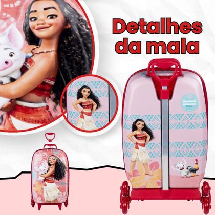 Imagem de Bolsa Mala Mochila e Lancheira com 3 Rodinhas e Relevo 3D 