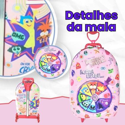 Imagem de Bolsa Mala Mochila e Lancheira com 3 Rodinhas e Relevo 3D 
