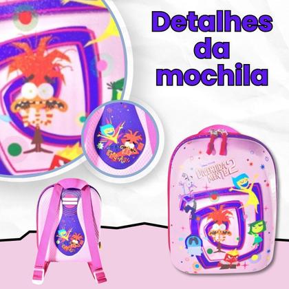 Imagem de Bolsa Mala Mochila e Lancheira com 3 Rodinhas e Relevo 3D 