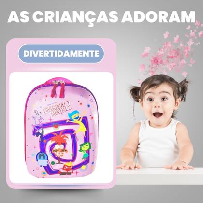 Imagem de Bolsa Mala Mochila e Lancheira com 3 Rodinhas e Relevo 3D 