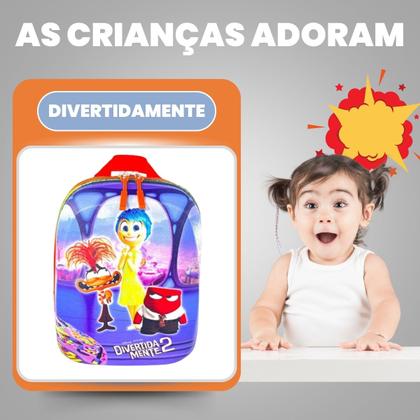 Imagem de Bolsa Mala Mochila e Lancheira com 3 Rodinhas e Relevo 3D 