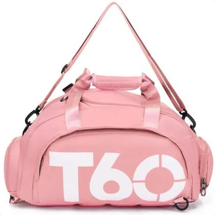 Imagem de Bolsa Mala Mochila T60 Academia Bagagem Viagem Rosa Liso