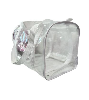 Imagem de Bolsa / Mala para viagem transparente e BRANCA com alça