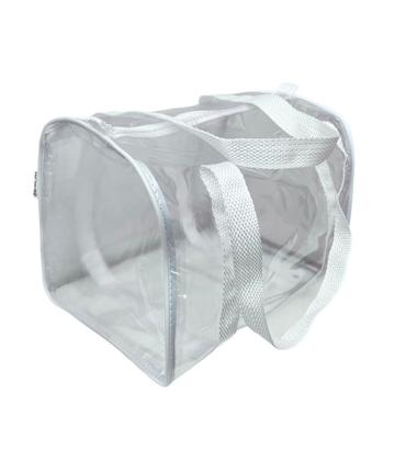 Imagem de Bolsa / Mala para viagem transparente e BRANCA com alça
