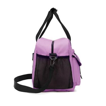 Imagem de Bolsa Mala Viagem Feminina De Mão Super Grande Espaçosa Rosa Transversal Pratica Moderna Media Lateral Mochila Academia