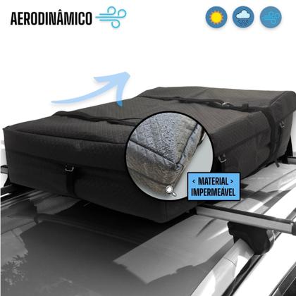 Imagem de Bolsa Maleiro Teto Impermeável + Cinta 175l Fiat Doblo Todos